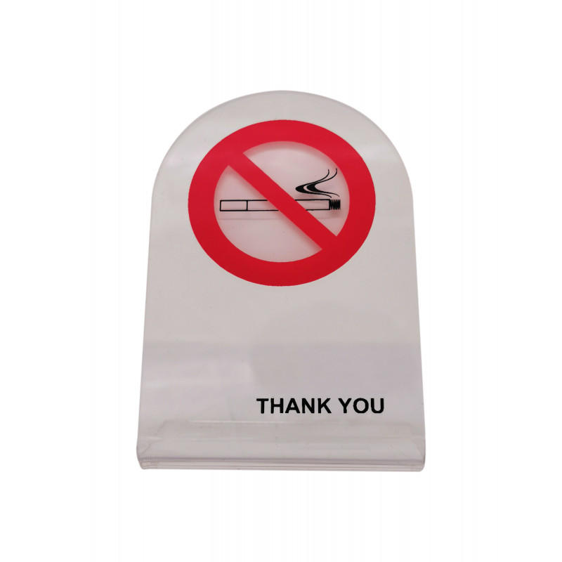Απαγορεύεται το Κάπνισμα - Επιτραπέζιο σταντ Plexiglass   - 7cm X 10,5cm